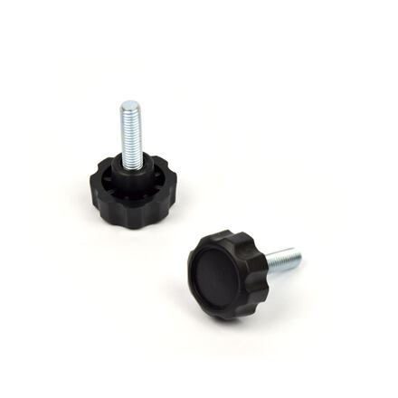 Skrutka s plastovou guľatou hlavou M8x25 - metrická, priemer hlavy 32 mm - balenie po 1 ks
