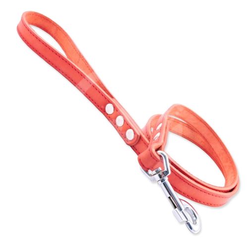 Vodítko Tamer Leather Classic Red, šírka 1,9 cm, dĺžka 175 cm