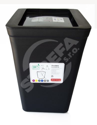 Plastový odpadkový kôš čierny REC 20l