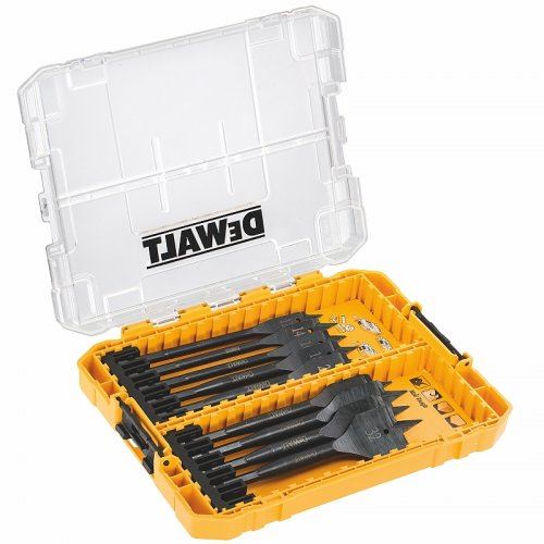DeWALT Sada plochých vrtákov do dreva / 12, 14,16, 18, 20, 22, 25, 28, 32 mm / (9 ks) DT70751