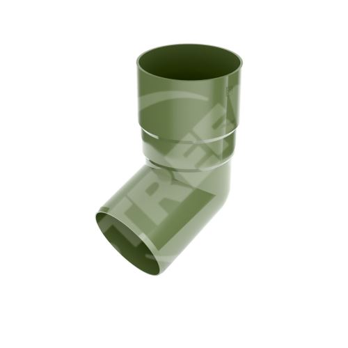 Plastové koleno BRYZA 67° Ø 63 mm, zelené RAL 6020