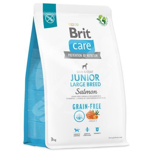 Brit Care Dog Junior Large Breed Salmon bez obilnín 3kg