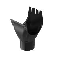 BRYZA STAL Pozinkovaný kotlík Ø 150/100 mm, čierny RAL 9005