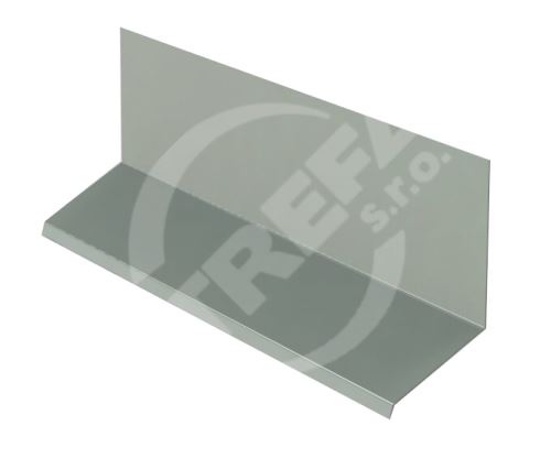 Horná lišta pre kombináciu s krycou lištou RŠ 200, lakovaný zinok, prachovo sivá (RAL 7037)