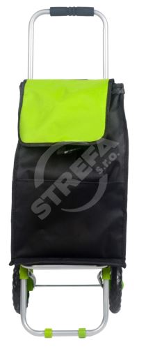 Nákupná taška RIO 25l, kapacita 20 kg čierna/zelená
