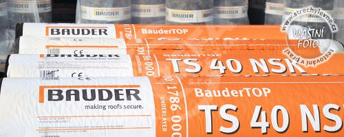 Bauder Top TS 40 NSK SBS modifikovaná nedifúzna asfaltová podkladová vrstva