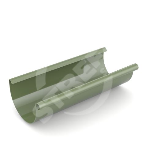 BRYZA Žľab, plastový žľab Ø 125 mm, dĺžka 3M, zelená RAL 6020