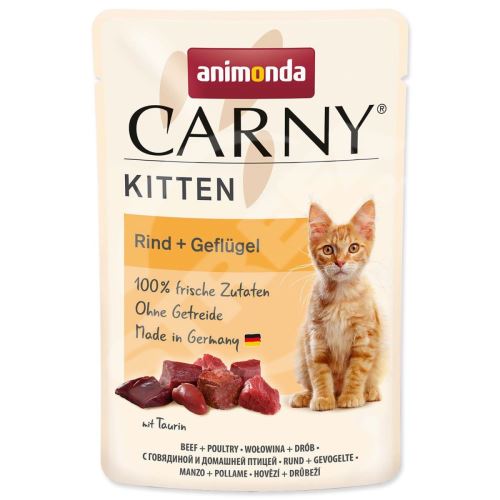 Kapsule Carny Kitten - hydinový koktail 85 g