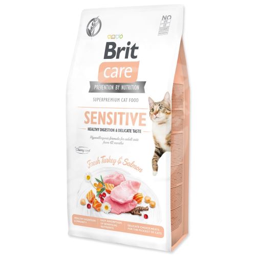 BRIT Care Cat Grain-Free Sensitive Zdravé trávenie a jemná chuť 7 kg