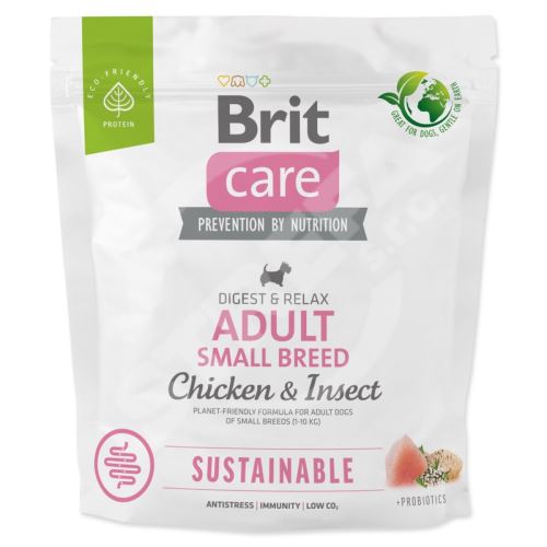 Brit Care Dog Sustainable Adult Small Breed Chicken & Insect 1kg