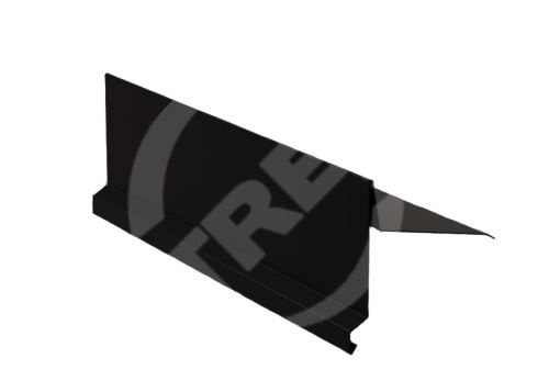 Záveterná tyč pre šikmú strechu RŠ 250, lakovaný zinok, čierna RAL 9005
