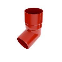 Plastové koleno BRYZA 67° Ø 63 mm, červená RAL 3011