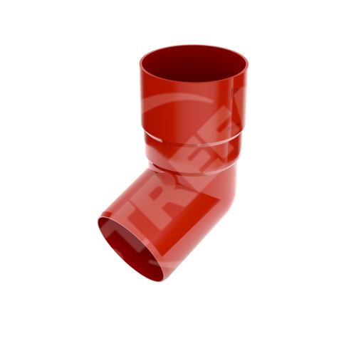 Plastové koleno BRYZA 67° Ø 110 mm, červená RAL 3011
