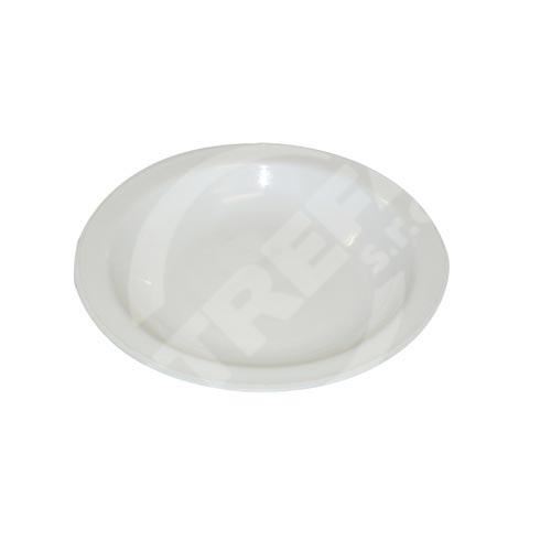 Hlboký tanier 23 cm biely plast