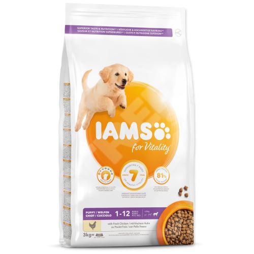 Krmivo IAMS Dog Puppy Large Chicken 3kg