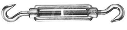 Napínač DIN 1480 s hákom M12, ZB - balenie po 1 ks