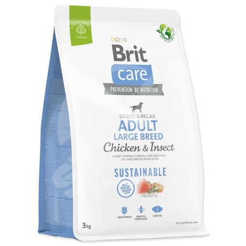 Brit Care Dog Sustainable Adult Large Breed Chicken & Insect 3kg