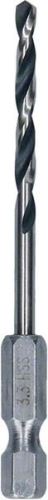 BOSCH Vrták do kovu HSS PointTeQ HEX se 6hrannou stopkou; 3.3 mm 2608577521