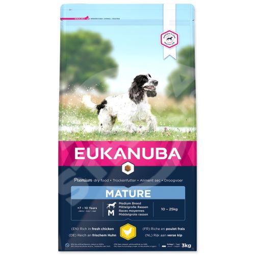 EUKANUBA Dospelé stredné plemeno 3 kg