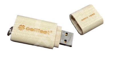 DARČEK - Drevený USB flash disk 15 GB - EXKLUSIV