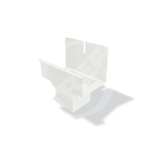 PREFA štvorcové umývadlo pre štvorcový odtok, 333/100x100 mm (pre žľaby so šírkou 120 mm), Prefa biela P10