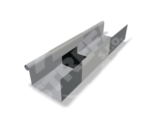 PREFA - gumový kryt štvorcový, Ø 120 mm, sivý zinok RAL 7030