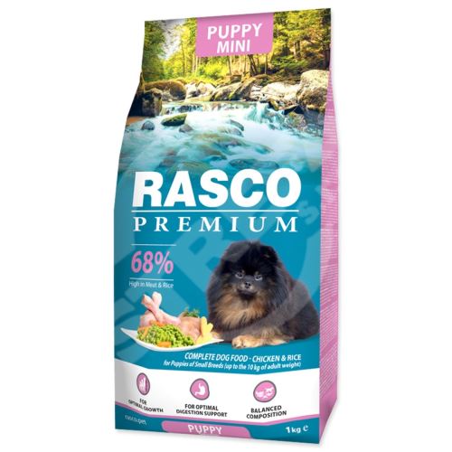 Rasco Premium Puppy Mini Chicken with Rice 1kg