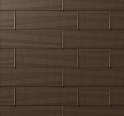 Strešný panel PREFA fx.12, 1400 x 420 mm veľký hladký, vojenská hnedá - khaki P10