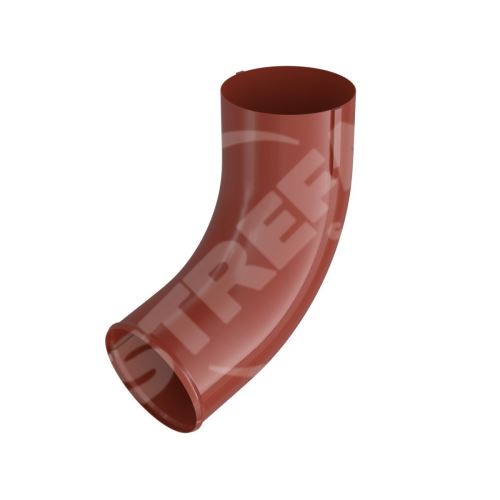 BRYZA Výstupné koleno pozinkované Ø 100 mm, tehlovo červená RAL 8004