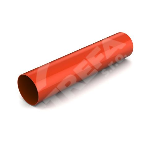 BRYZA Plastový odtok bez hrdla Ø 63 mm, dĺžka 3M, tehlovo červená RAL 8004