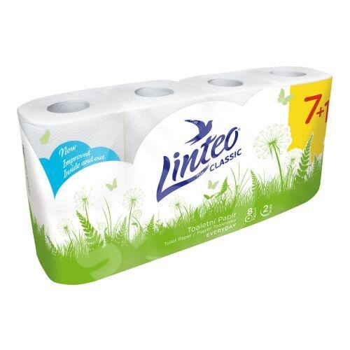 Toaletný papier LINTEO 2ply White (7+1ks)