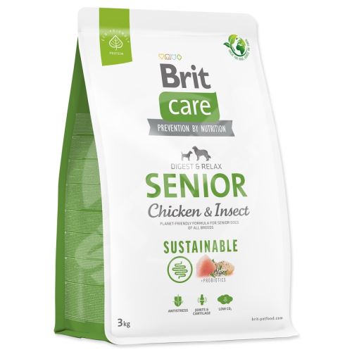 Brit Care Dog Sustainable Senior Chicken & Insect 3kg