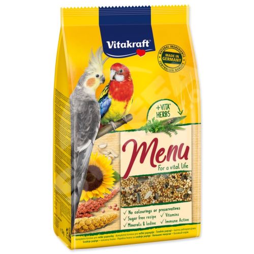 Krmivo Vitakraft Vital menu Corella a stredný papagáj 1kg