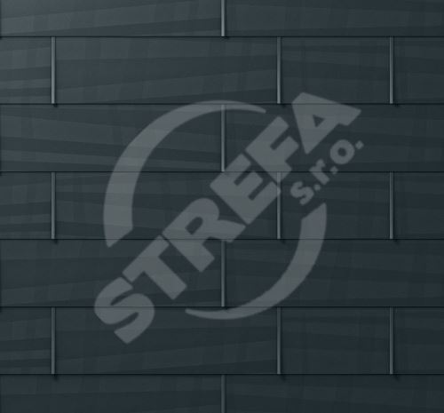 Strešný panel PREFA fx.12, 700 x 420 mm malý hladký, čierny P10