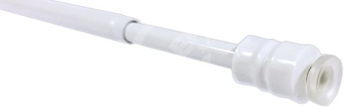 Vitrážna tyč FLEX 56-90cm kovová BIELA