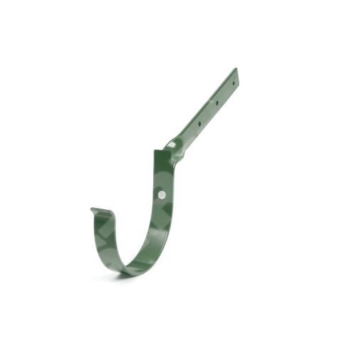 BRYZA Kĺbový kovový žľabový hák Ø 125 mm, zelený RAL 6020