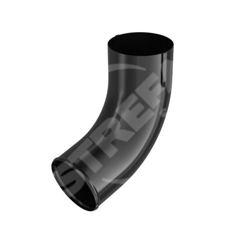 BRYZA Výstupné koleno pozinkované Ø 90 mm, čierna RAL 9005