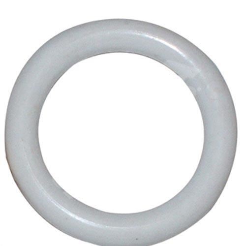 Krúžok na záclonu - plastový, biely (10ks)