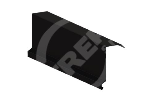 Vrchná lišta RS 250, lakovaný zinok, čierna (RAL9005)