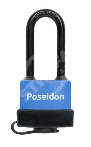 Visiaci zámok POSEIDON 40 predĺžený, 3 kľúče, vodotesný s plastovým krytom