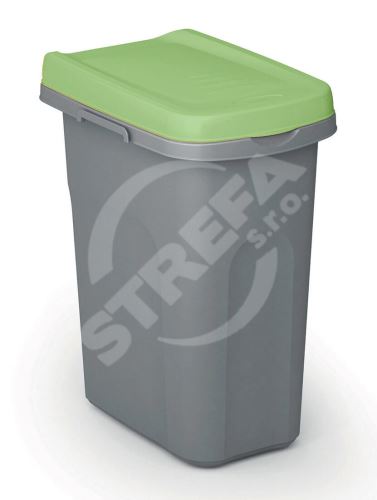 Odpadkový kôš HOME ECO SYSTEM, plastový, 40 l, sivozelený