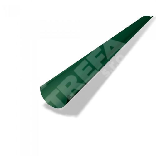 PREFA žľaby, polkruhové žľaby, dĺžka 3 m, Ø 100 mm (šírka 250 mm), zelený mach