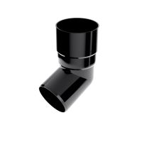 Plastové koleno BRYZA 67° Ø 63 mm, čierne RAL 9005