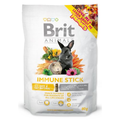 Snack BRIT Animals Immune Stick pre hlodavce 80 g