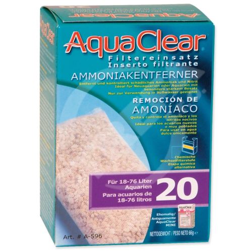 Kartušový odstraňovač dusíka AQUA CLEAR 20 (AC mini) 1 ks