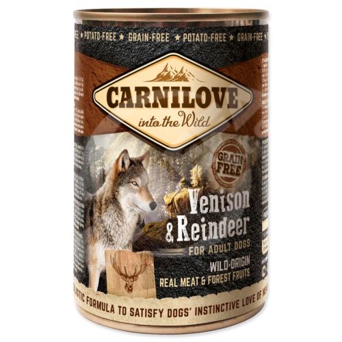 Konzerva CARNILOVE Dog Wild Meat Venison & Reindeer 400 g