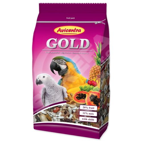 Avicentra Gold Veľký papagáj 850g