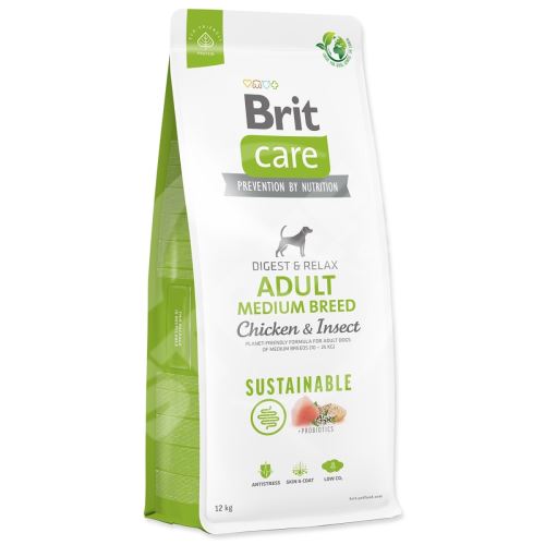 Brit Care Dog Sustainable Adult Medium Breed Chicken & Insect 12kg