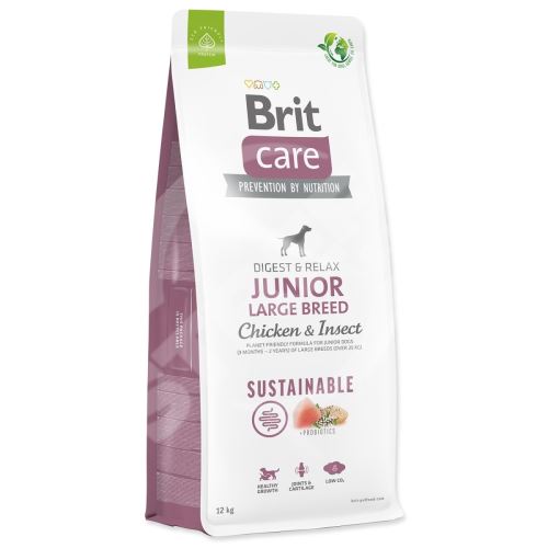 Brit Care Dog Sustainable Junior Large Breed Chicken & Insect 12 kg