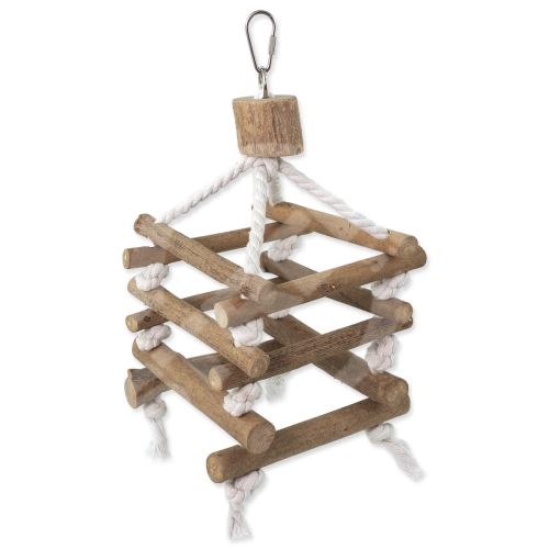 EPIC PET závesná drevená hračka - viacstranný rebrík 35 cm